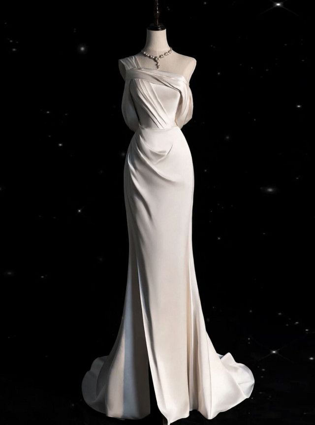 Simple Prom Dresses, Mermaid Wedding Dress Bridal Gown cg25362