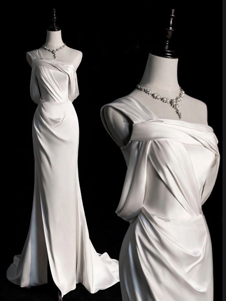 Simple Prom Dresses, Mermaid Wedding Dress Bridal Gown cg25362