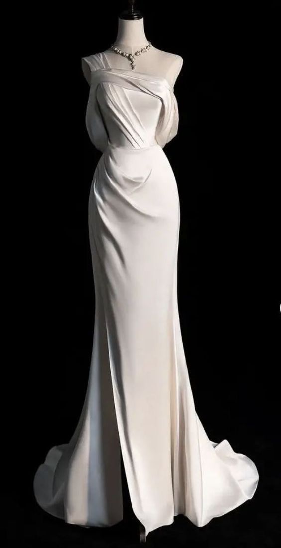 Simple Prom Dresses, Mermaid Wedding Dress Bridal Gown cg25362
