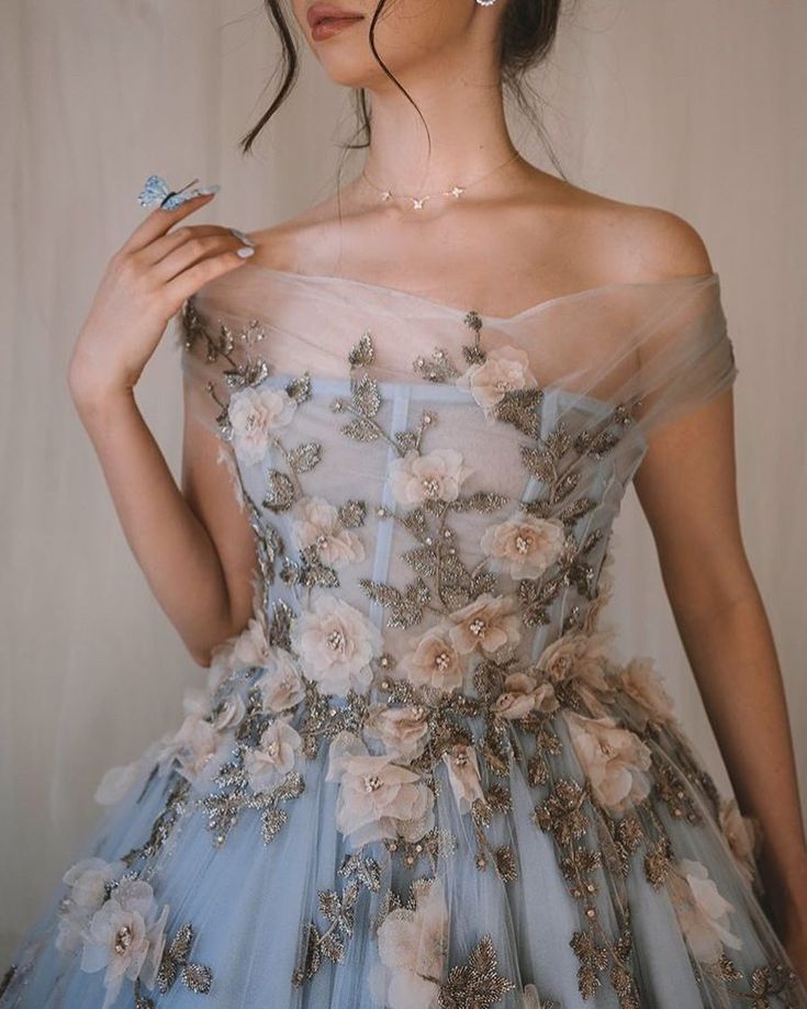 Tulle Ball Gown with Lace Prom Dress evening dress cg16408