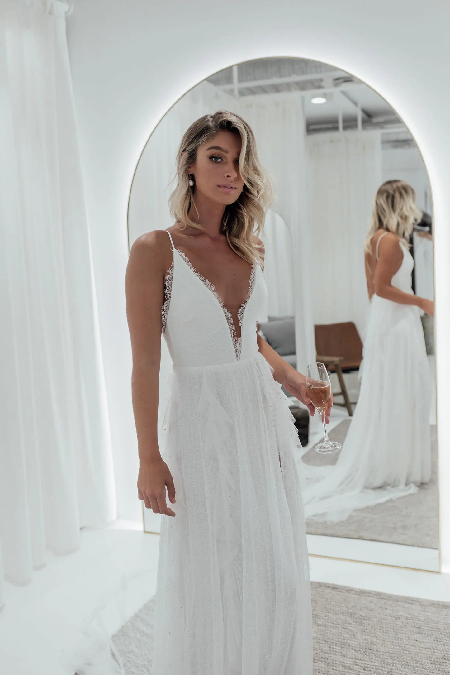Long Prom Dresses Cute Girl Simple Elegant Wedding Dresses cg23723