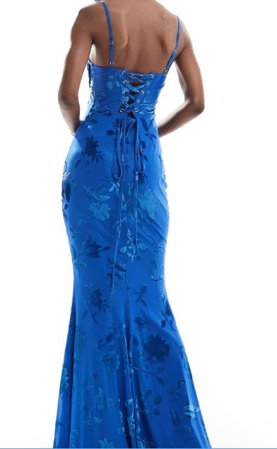 Sexy Mermaid Spaghetti Straps Royal Blue Long Evening Dress Party Dress Prom Dress cg25247
