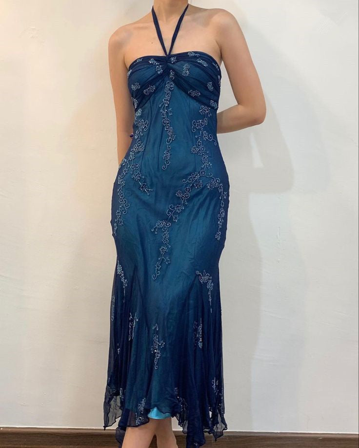 Sexy Halter Long Prom Party Dress Evening Gown cg25070