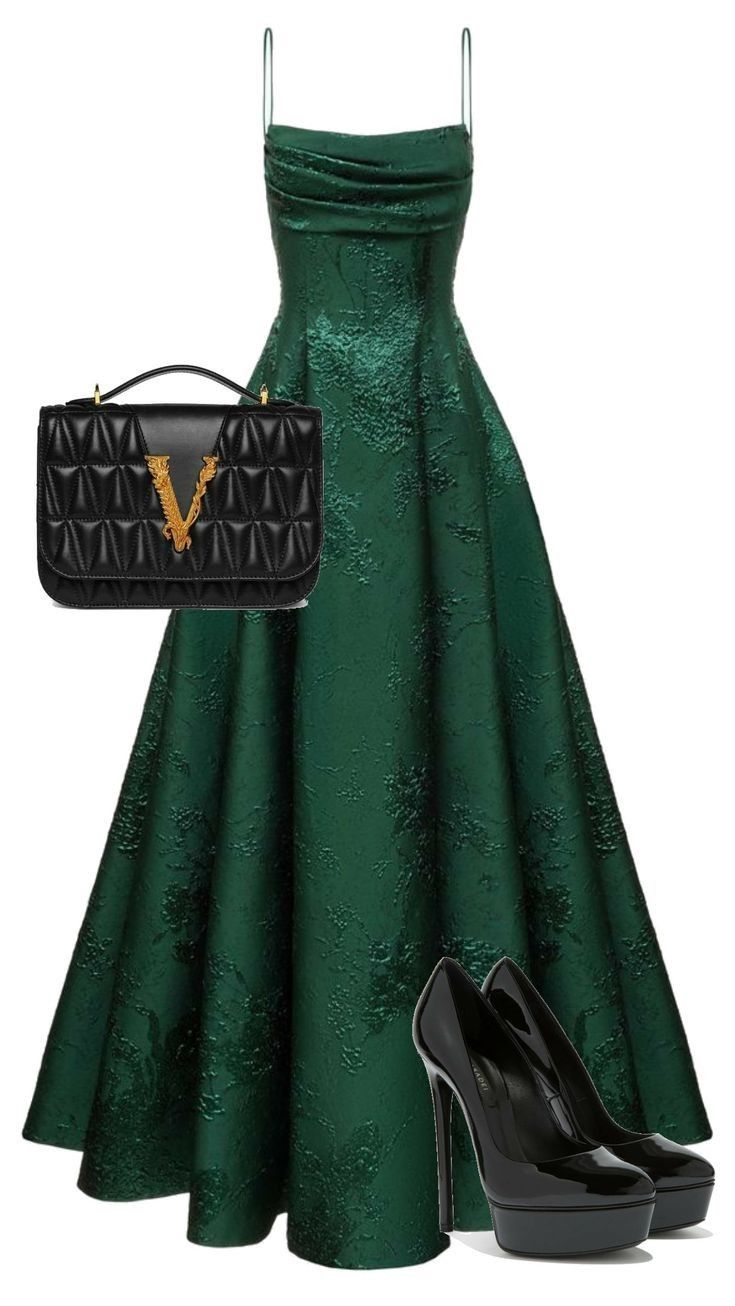 Emerald Green Spaghetti Straps Prom Dress A-line Evening Dress cg24974