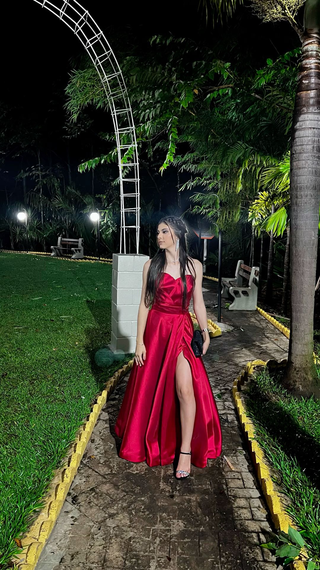 A Line Red Sleeveless Party Dress Satin Long Prom Dress cg25272