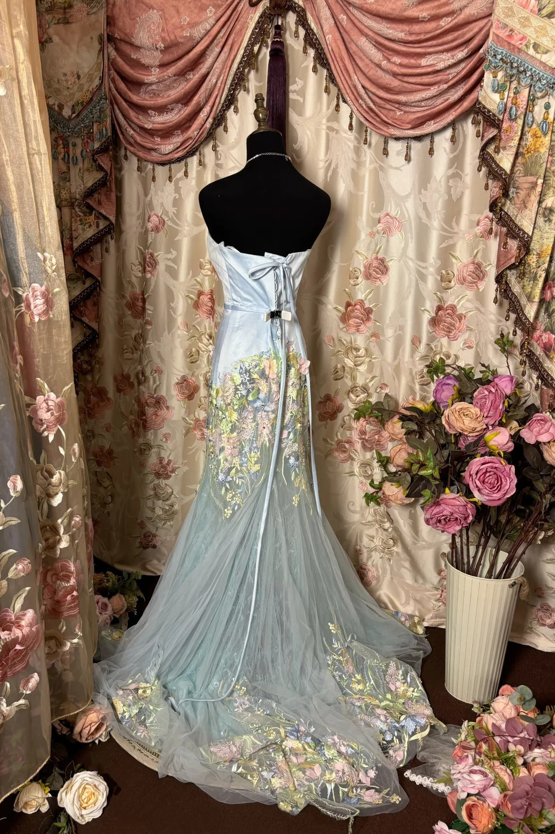 Vintage Evening Dresses,Mermaid Strapless Long Party Gowns cg25546