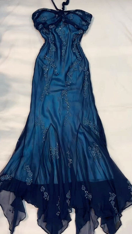 Sexy Halter Long Prom Party Dress Evening Gown cg25070
