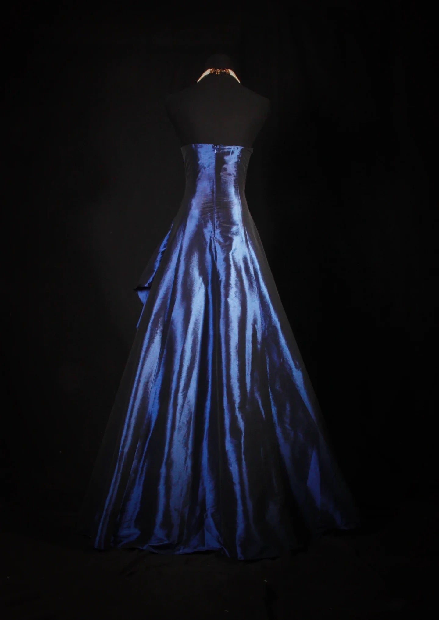 Pretty A Line Sleeveless Navy Blue Long Prom Dress Evening Dress cg25270