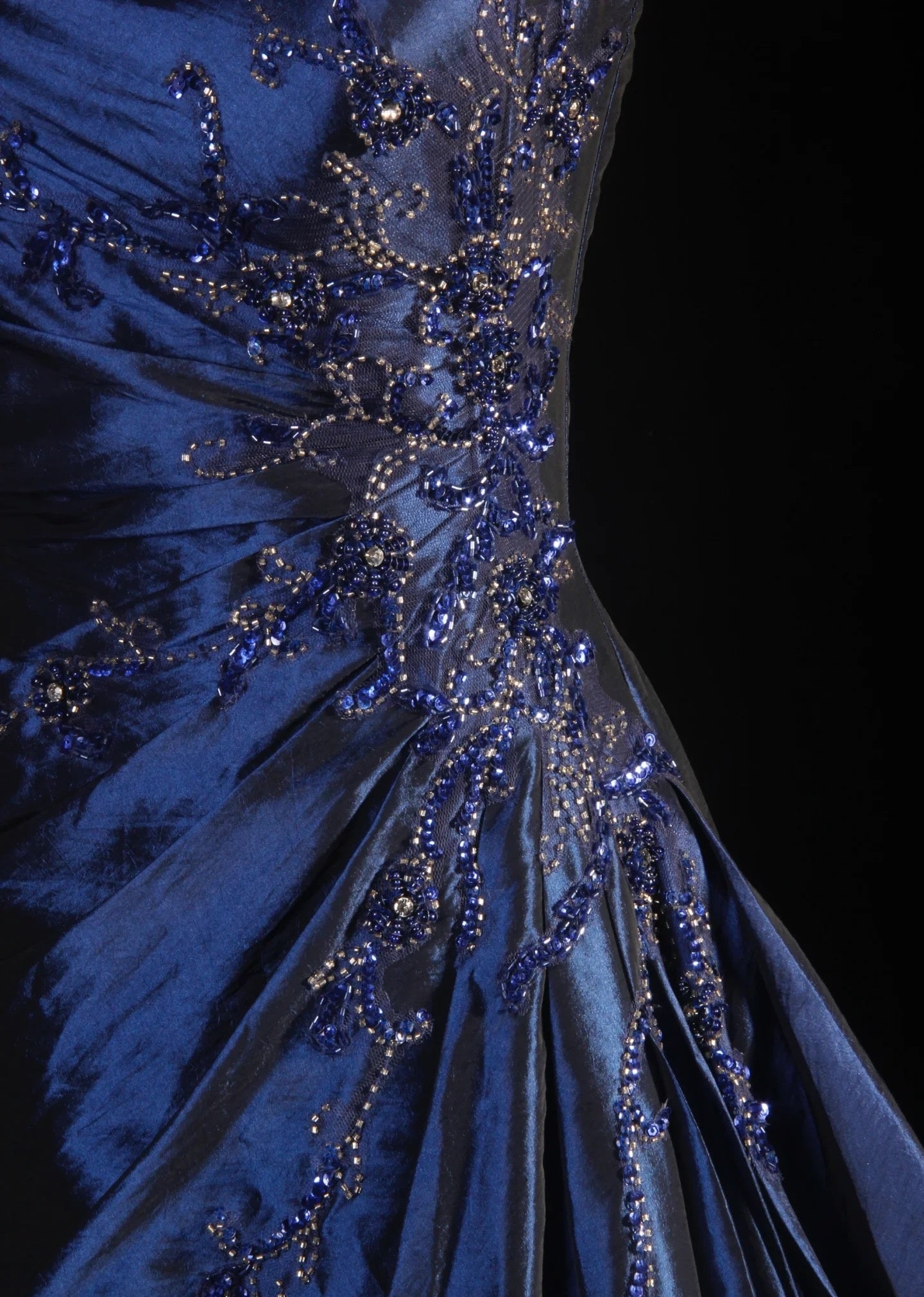 Pretty A Line Sleeveless Navy Blue Long Prom Dress Evening Dress cg25270