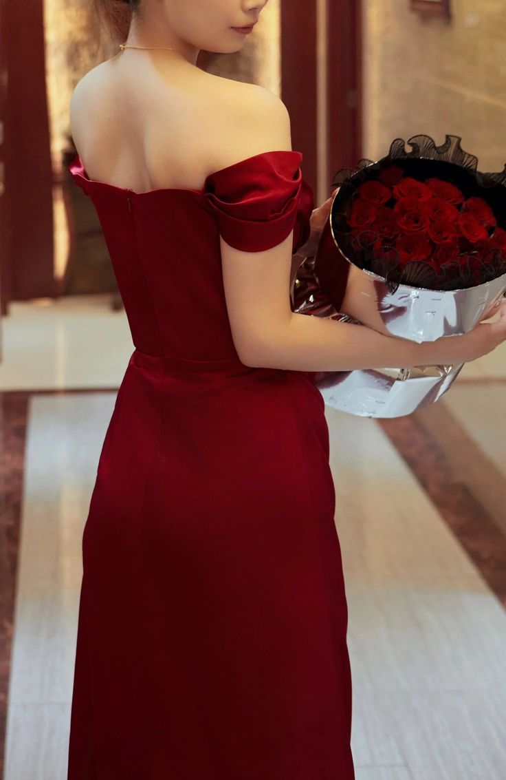 Off-Shoulder Evening Gown Long Prom Evening Formal Dresses cg25146