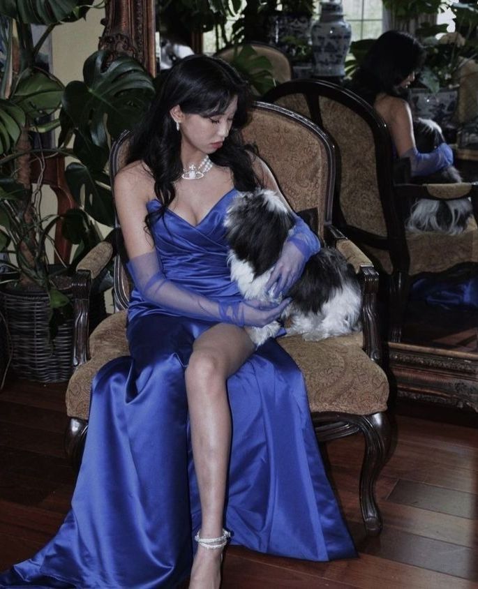 Satin Slit Prom Dresses Birthday Outfits Elegant Party Gown With Gloves cg25178