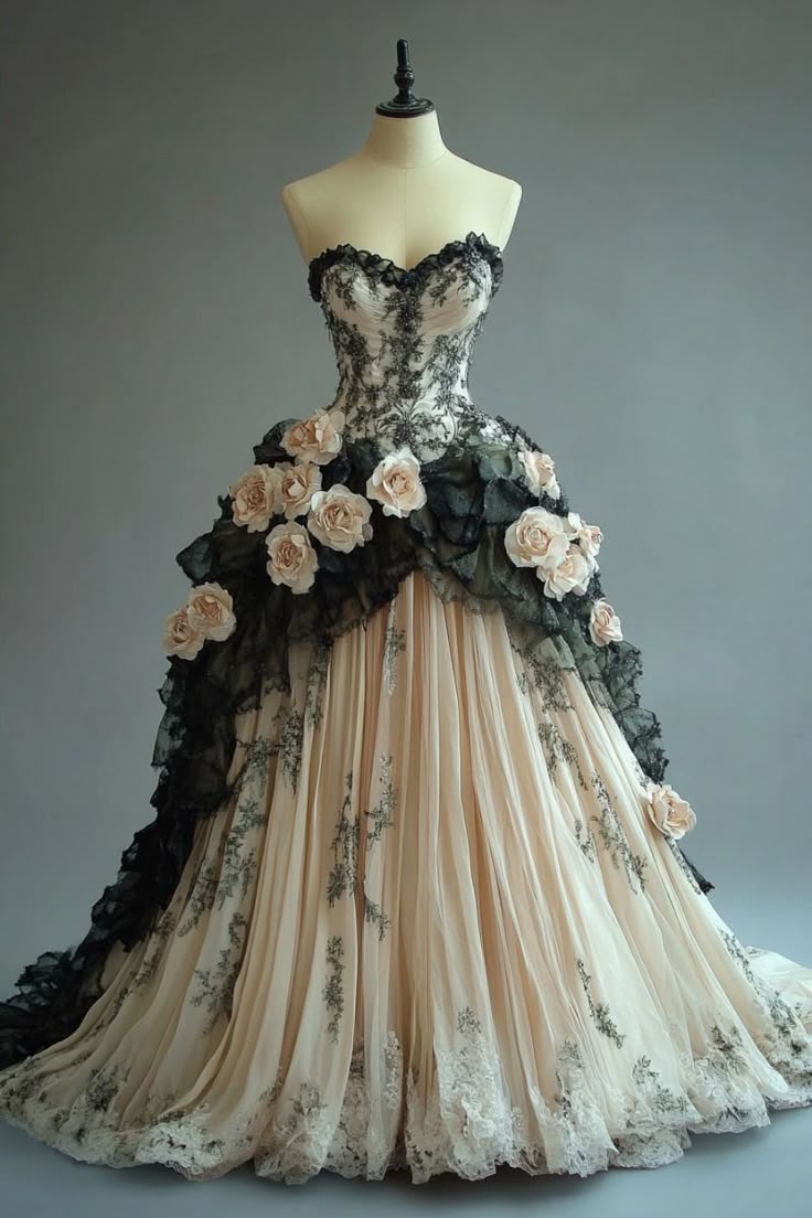 A Line Princess Long Prom Dress, Vintage Evening Dress cg25415