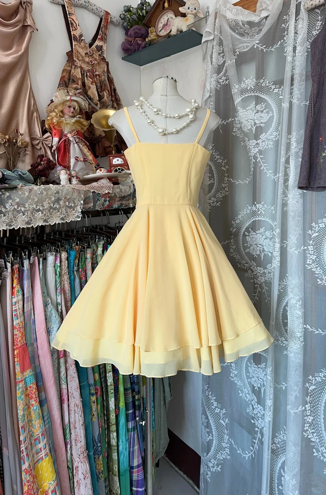 Yellow Short Party Dress Short Evening Dress cg25540