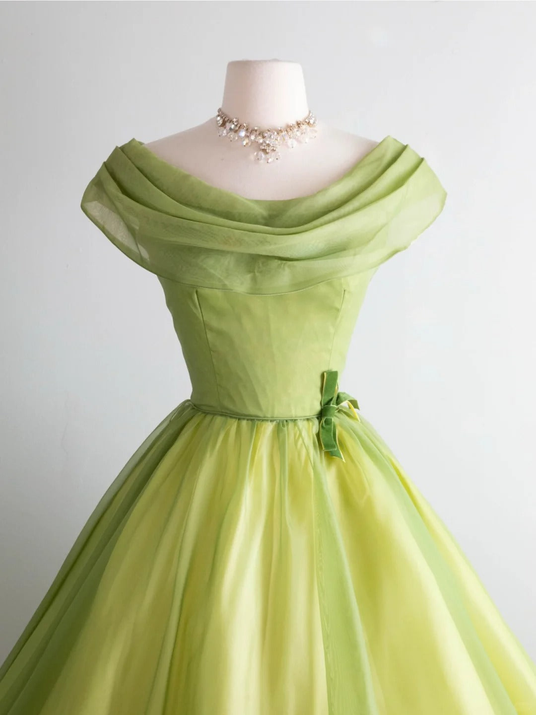 A Line Green Off Shoulder Short Party Dress Short Evening Dress cg25560