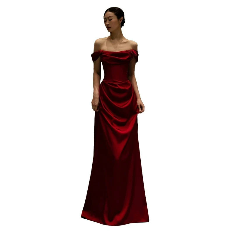 Off-Shoulder Evening Gown Long Prom Evening Formal Dresses cg25146