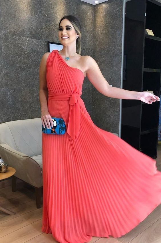 Pleats long prom dress, evening dress cg13310