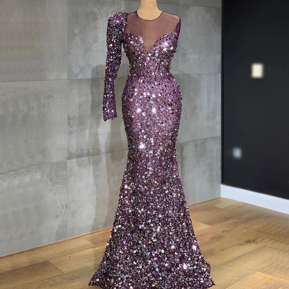 real prom dress, sexy prom dress, purple prom dress, bling bling evening dress, cheap party dresses cg19207