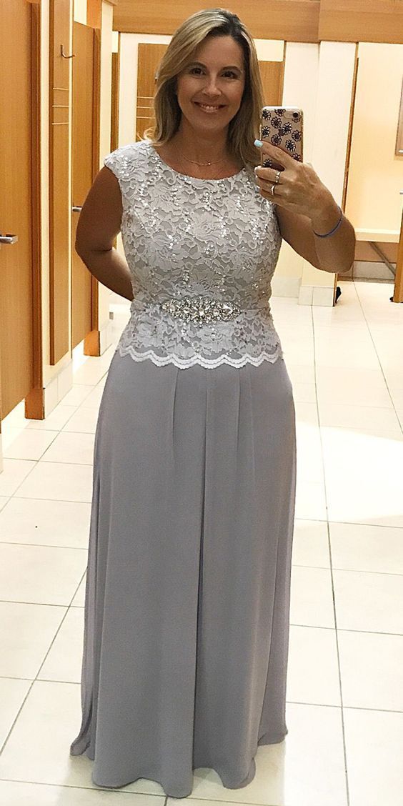 Charming Prom Dress Sleeveless Lace Chiffon Mother of the Bride Dresses cg19950