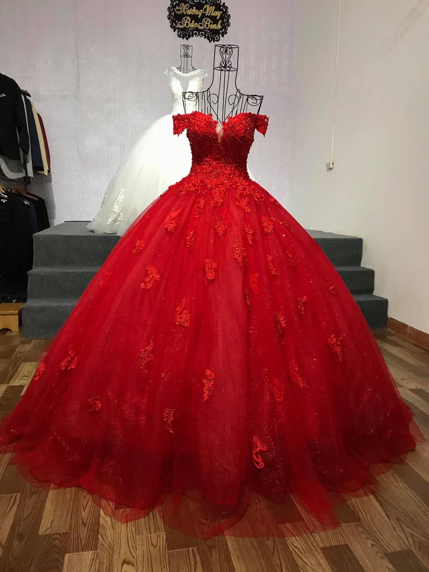 A Line ball gown evening dress Long Prom Dresses cg20564