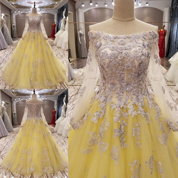 Yellow Prom Dresses Sexy Long Formal Evening Gowns cg21213