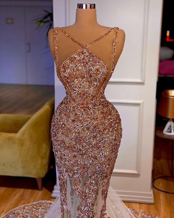 beaded Prom Dress, evening Dress cg21223