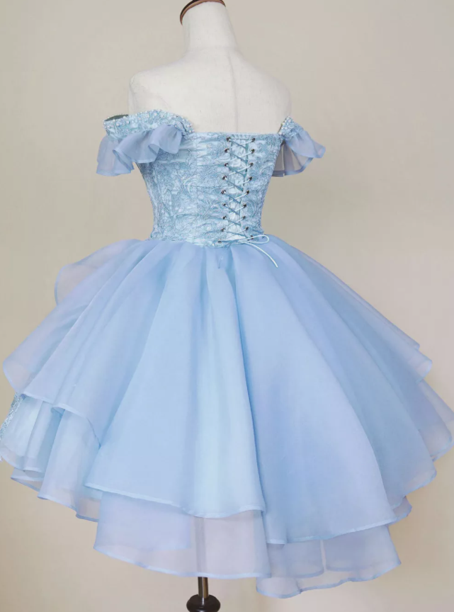 A-Line Short pink /blue Homecoming Dress cg21638
