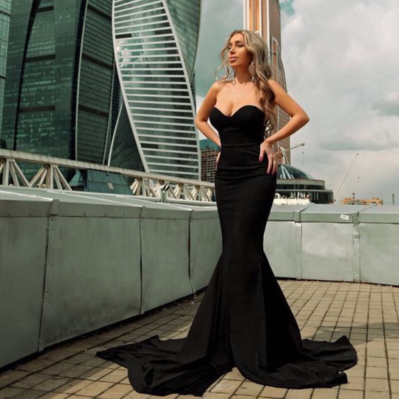 Sexy Mermaid Sweetheart Long Prom Dresses cg22475