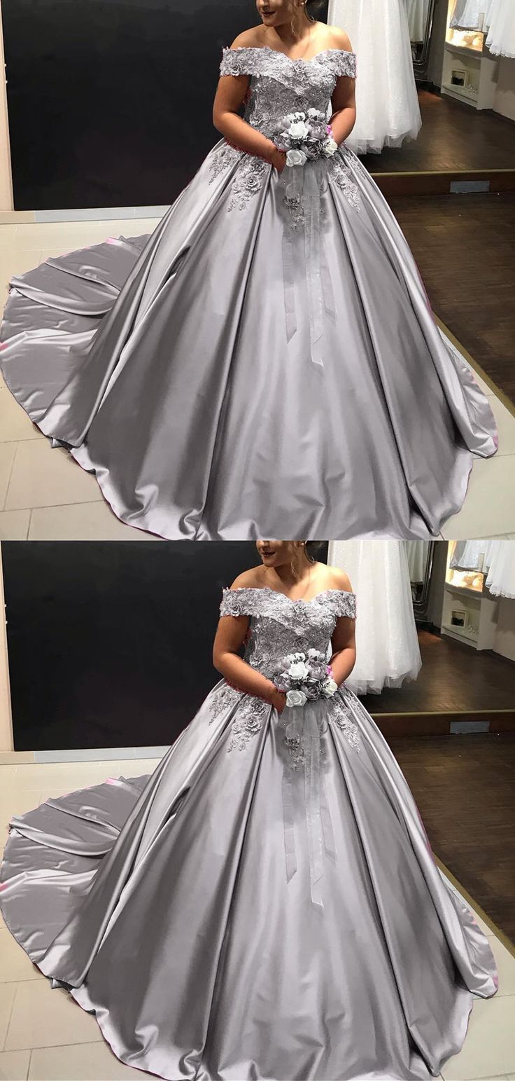 Silver Wedding Dresses For Older Brides prom dress For Women cg22702