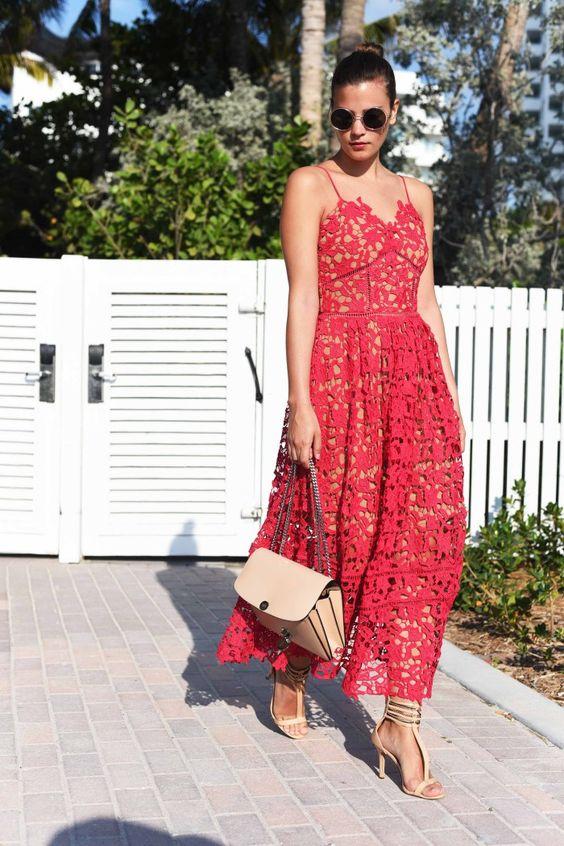 Sexy Prom Dress,Red Prom Dress,Lace Prom Dress,Spaghetti Prom Dress cg22793