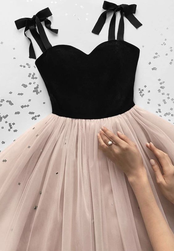 A line tulle velvet short party dress Short Homecoming Dresses cg23174