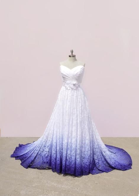 Sweetheart Lace Ombre Prom Dress cg23323