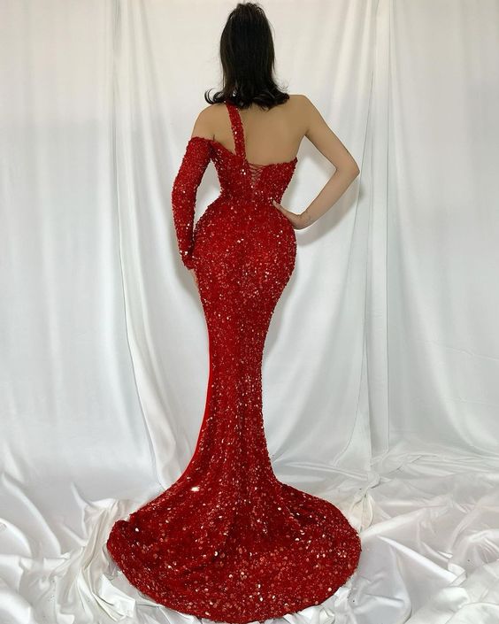 Chic red prom Dresses sexy evening Dresses cg23592