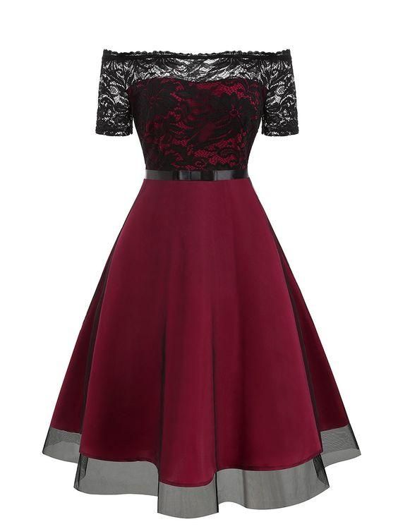 Lace Bodice Off The Shoulder Tulle Semi Homecoming Dress cg23686
