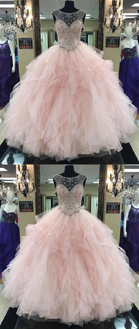 Pink Prom Dress Pink Beading Long Prom Dress Ball Gowns Cap Sleeve Wedding Dress Evening Dress cg551