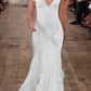 Pretty Mermaid V neckline Long Chiffon Prom Dresses Charming Evening Dress    cg25356