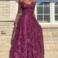 A Line Spaghetti Straps Appliques Prom Dresses A Line Evening Dresses    cg25344