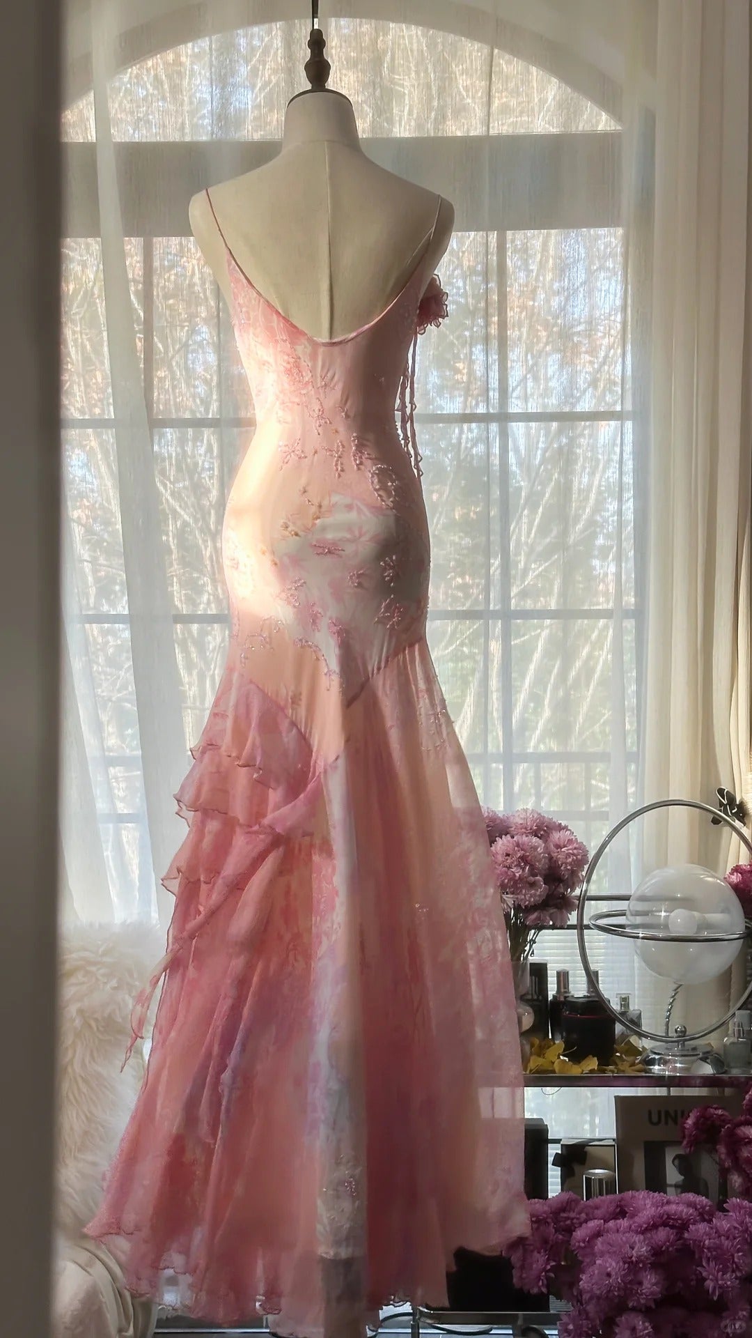 Mermaid Vintage Evening Dresses, Sleeveless Long Party Gowns  cg25509