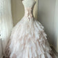 A Line Pink Ball Gown Quinceanera Dress Unique Long Evening Dress    cg25507