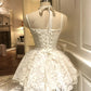 A Line Lace Short Party Dress Short Evening Dress      cg25553