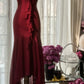 Burgundy Vintage Evening Dresses, Sleeveless Long Party Gowns  cg25510