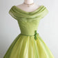 A Line Green Off Shoulder Short Party Dress Short Evening Dress      cg25560