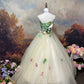 A Line Strapless Ball Gown Quinceanera Dress Unique Evening Dress    cg25561
