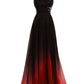 Women's Gradient Color Prom Dresses Chiffon Beaded Evening dress cg3624