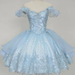 A-Line Short pink /blue Homecoming Dress   cg21638