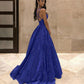 A Line Royal Blue Long Prom Dress, Formal Graduation Dress    cg24967