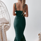 Emerald Green Lace Prom Dress   cg9885