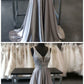 Beautiful Elegant Silver Grey Prom Dress,Beaded Evening Gowns,V Neck Formal Dress,Special Occasion Dress cg1171