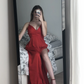 Red 2020 Prom Dresses, Long Prom Dress, Simple prom dress     cg12488