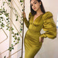 Gorgeous Mermaid Long Sleeves V-neck Long Prom Dress     cg12984