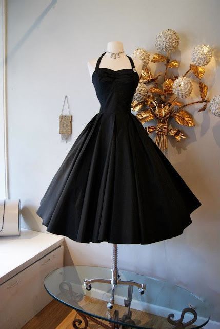 Vintage Black Short Homecoming Dress    cg13967
